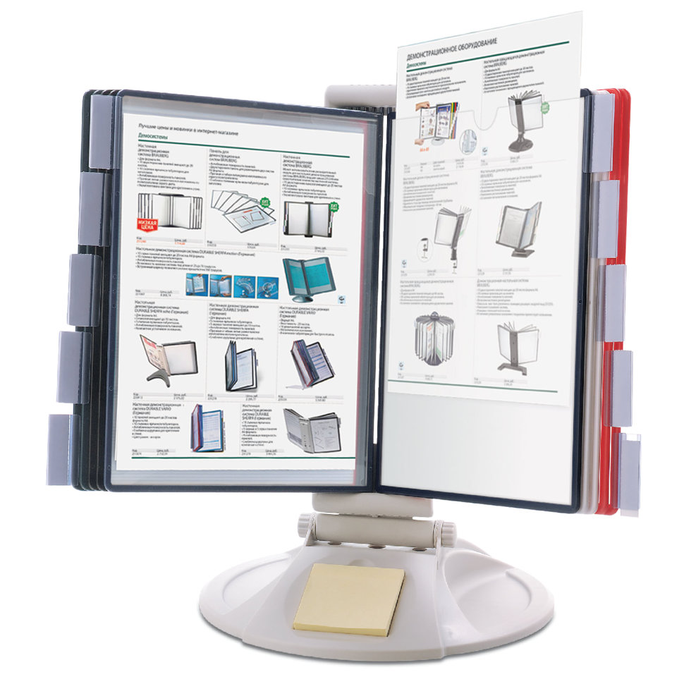 Демосистема настольная А4 на 10 панелей Brauberg Solid регулируемый угол наклона 236715 , 